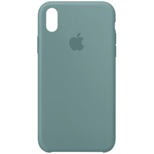 Оригинальный чехол Silicone Case с микрофиброй для Iphone XR – Зеленый / Cactus