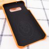 Кожаный чехол Leather Case для Samsung Galaxy S10e (G970) – Оранжевый 75295