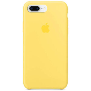 Оригинальный чехол Silicone Case с микрофиброй для Iphone 7 Plus / 8 Plus – Желтый / Canary Yellow