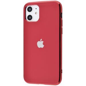 Чехол TPU Matte LOGO для Iphone 11 – Красный / Red
