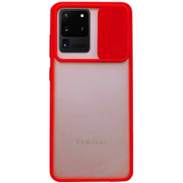 Чехол Camshield mate TPU со шторкой для камеры для Samsung Galaxy S20 Ultra – Красный