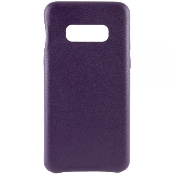 Кожаный чехол Leather Case для Samsung Galaxy S10e (G970) – Фиолетовый