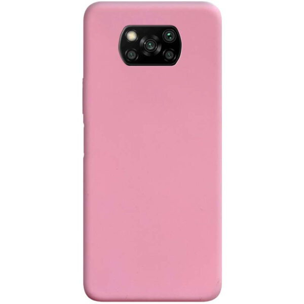 Матовый силиконовый TPU чехол для Xiaomi Poco X3 NFC / Poco X3 – Розовый