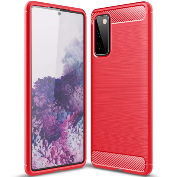 Cиликоновый TPU чехол Slim Series для Samsung Galaxy S20 FE – Красный