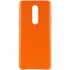 Кожаный чехол Leather Case для OnePlus 8 – Оранжевый