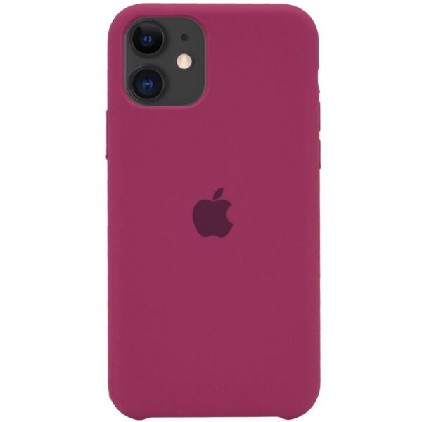 Оригинальный чехол Silicone case + HC для Iphone 11 – Красный / Rose Red