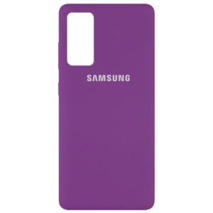 Оригинальный чехол Silicone Cover 360 с микрофиброй для Samsung Galaxy S20 FE – Фиолетовый / Grape