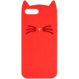 Силиконовый чехол 3D Cat для Iphone 7 Plus / 8 Plus – Красный