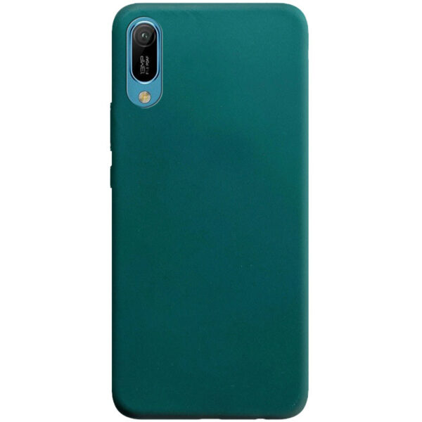 Матовый силиконовый TPU чехол для Huawei Y6 2019 – Зеленый / Forest green