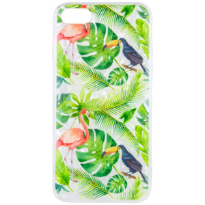 TPU чехол Glue Case Фламинго для Iphone 7 / 8 / SE (2020) – Зеленый