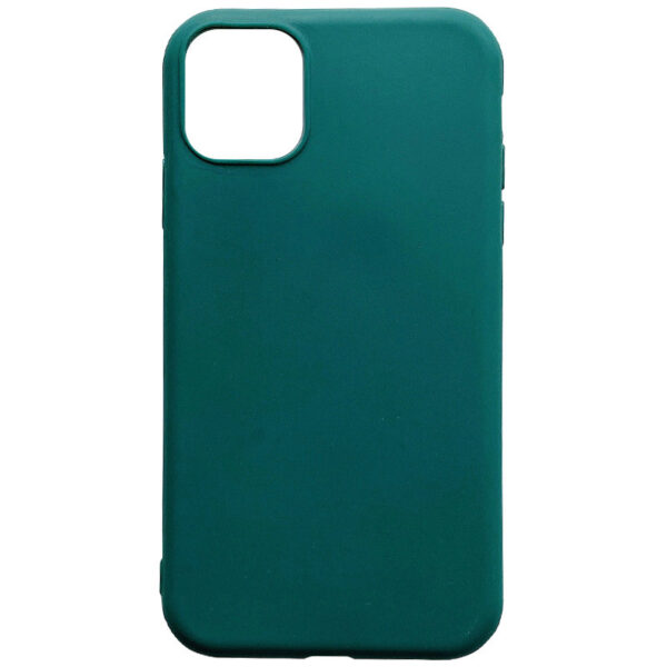 Матовый силиконовый TPU чехол для Iphone 12 Mini – Зеленый / Forest green