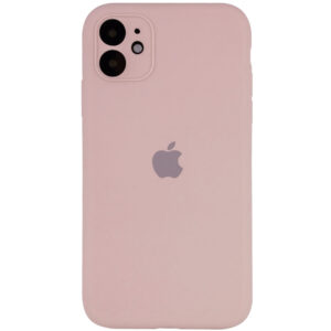 Оригинальный чехол Silicone Case Full Camera Protective с микрофиброй для Iphone 11 – Розовый  / Pink Sand