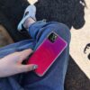 Неоновый чехол Neon Sand светящийся в темноте для Iphone 11 Pro – Фиолетовый / Розовый 72315