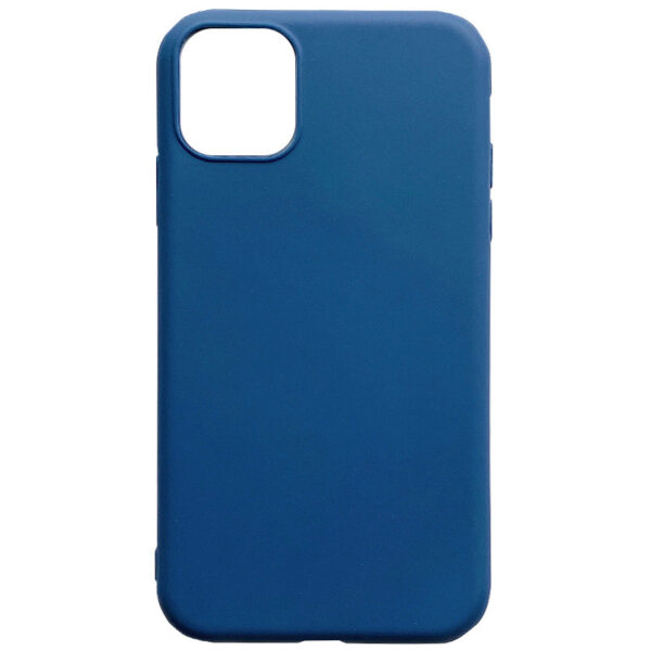 Матовый силиконовый TPU чехол для Iphone 12 Pro / 12 – Синий