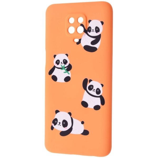 TPU чехол WAVE Fancy Case для Xiaomi Redmi Note 9s / Note 9 Pro / Note 9 Pro Max – Panda / Peach