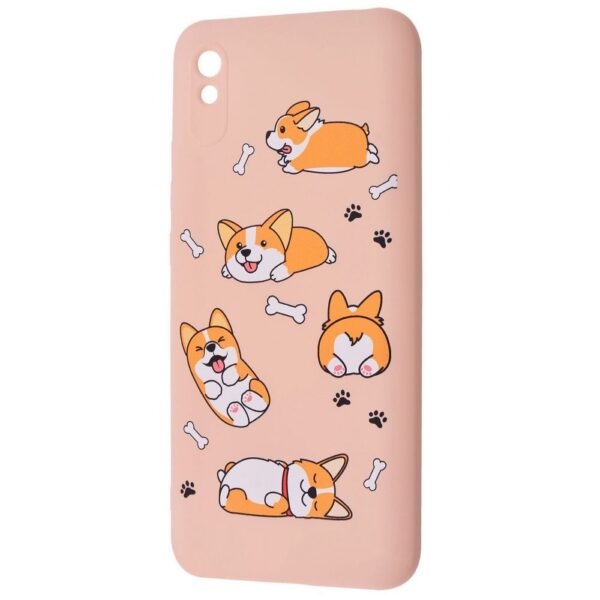 Чохол WAVE Fancy для Xiaomi Redmi 9A Corgi / Pink sand