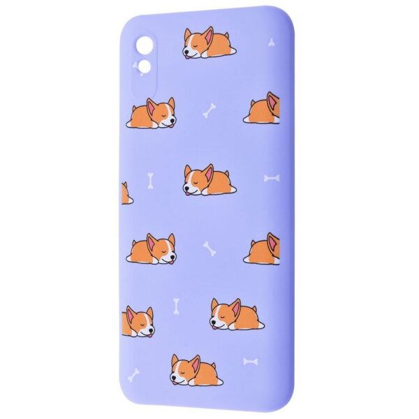 Чохол WAVE Fancy для Xiaomi Redmi 9A Sleeping corgi / Light purple