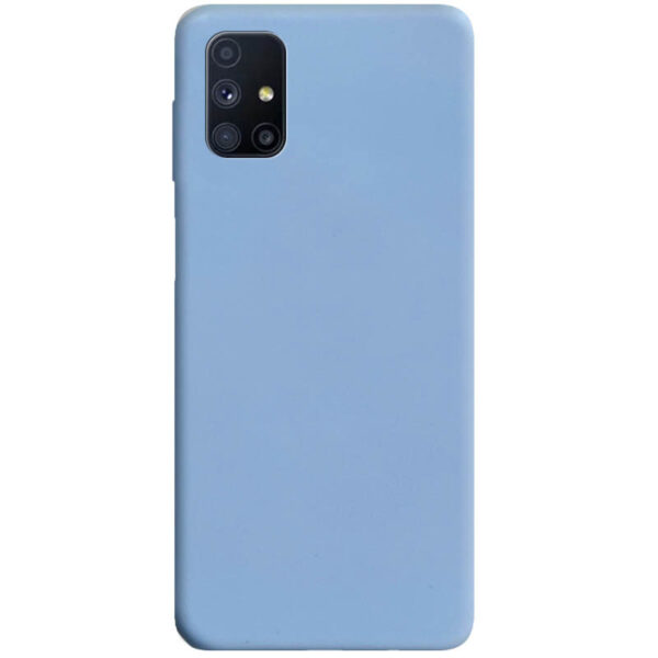 Матовый силиконовый TPU чехол для Samsung Galaxy M51 – Голубой / Lilac Blue