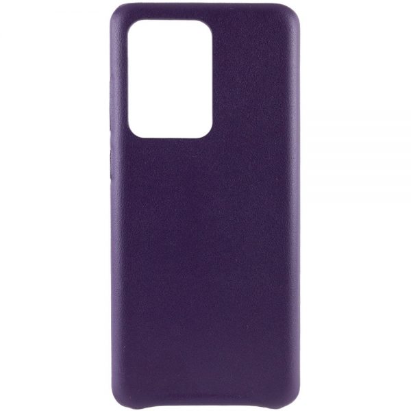 Кожаный чехол Leather Case для Samsung Galaxy S20 Ultra – Фиолетовый