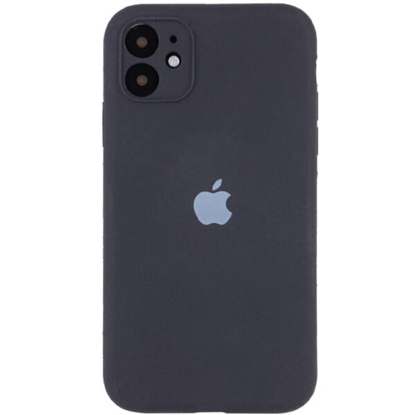 Чохол Silicone Case з захистом камери для Iphone 11 Сірий / Dark Gray