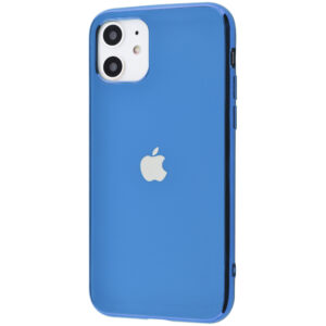 Чехол TPU Matte LOGO для Iphone 11 – Голубой / Blue