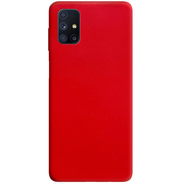 Матовый силиконовый TPU чехол для Samsung Galaxy M51 – Красный