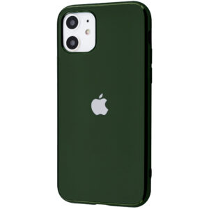 Чехол TPU Matte LOGO для Iphone 11 – Зеленый / Dark Green