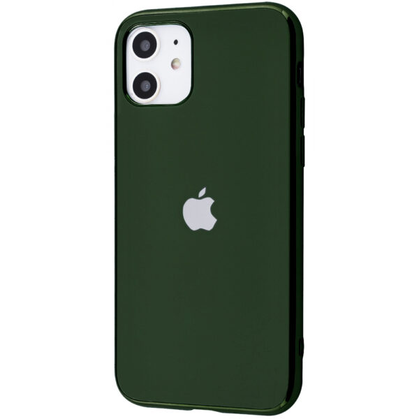 Чохол Matte LOGO для Iphone 11 Зелений / Dark Green