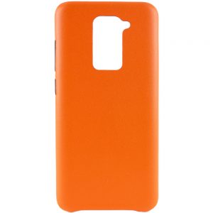 Кожаный чехол Leather Case для Xiaomi Redmi Note 9 / Redmi 10X – Оранжевый