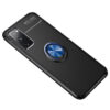 Cиликоновый чехол Deen ColorRing c креплением под магнитный держатель для Samsung Galaxy S20 FE – Черный / Синий 74382