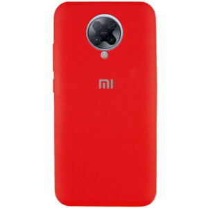 Оригинальный чехол Silicone Cover 360 с микрофиброй для Xiaomi Redmi K30 Pro / Poco F2 Pro – Красный / Red