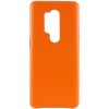 Кожаный чехол Leather Case для OnePlus 8 Pro – Оранжевый