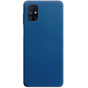 Матовый силиконовый TPU чехол для Samsung Galaxy M51 – Синий