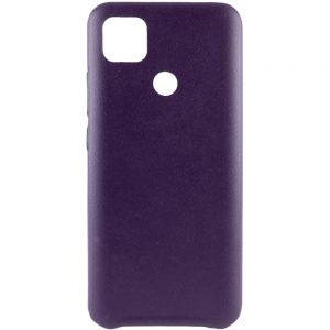 Кожаный чехол Leather Case для Xiaomi Redmi 9C / Redmi 10A – Фиолетовый