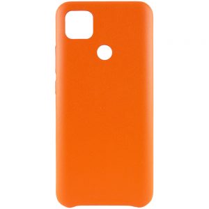 Кожаный чехол Leather Case для Xiaomi Redmi 9C / Redmi 10A – Оранжевый