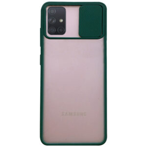 Чехол Camshield mate TPU со шторкой для камеры для Samsung Galaxy A51 – Зеленый