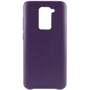 Кожаный чехол Leather Case для Xiaomi Redmi Note 9 / Redmi 10X – Фиолетовый