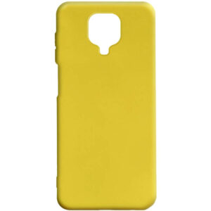 Матовый силиконовый TPU чехол для Xiaomi Redmi Note 9s / Note 9 Pro / Note 9 Pro Max – Желтый