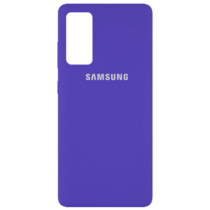 Оригинальный чехол Silicone Cover 360 с микрофиброй для Samsung Galaxy S20 FE – Фиолетовый / Purple