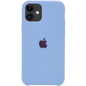 Оригинальный чехол Silicone case + HC для Iphone 11 – Голубой / Lilac Blue