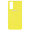 Оригинальный чехол Silicone Cover 360 с микрофиброй для Samsung Galaxy S20 FE – Желтый / Yellow