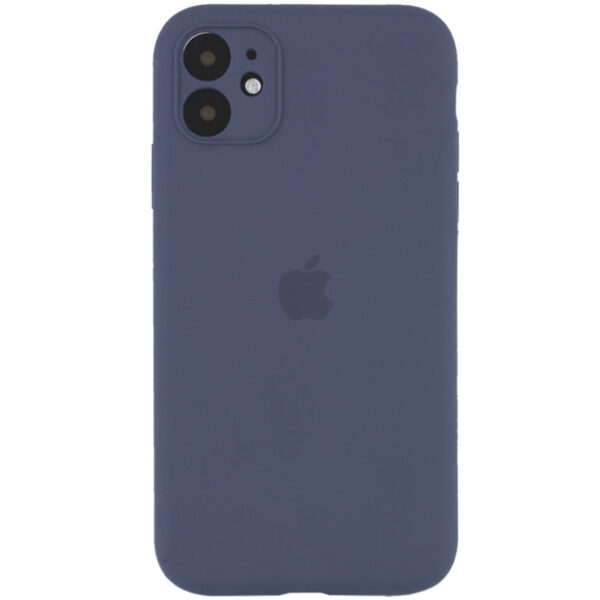 Чохол Silicone Case з захистом камери для Iphone 11 Сірий / Lavender Gray