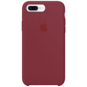 Оригинальный чехол Silicone Case с микрофиброй для Iphone 7 Plus / 8 Plus – Бордовый / Maroon