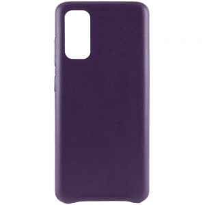 Кожаный чехол Leather Case для Samsung Galaxy S20 Plus – Фиолетовый