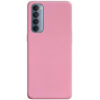 Матовый силиконовый TPU чехол для Oppo Reno 4 Pro – Розовый