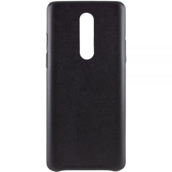 Кожаный чехол Leather Case для OnePlus 8 – Черный