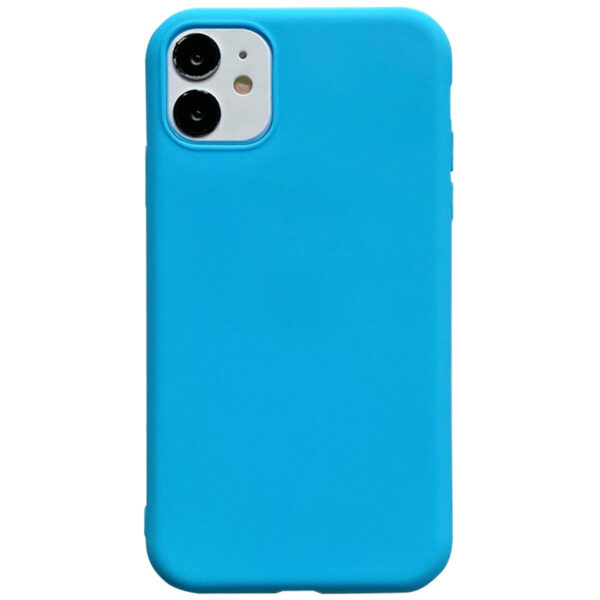 Матовый силиконовый TPU чехол для Iphone 11 – Голубой