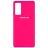 Чохол Silicone Cover для Samsung Galaxy S20 FE Рожевий / Barbie pink