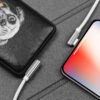 Кабель Hoco U42 Exquisite Steel USB – Lightning 2.4A 1.2м White 71628