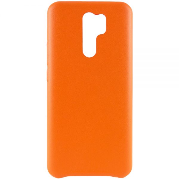 Захисний чохол Leather Case для Xiaomi Redmi 9 Помаранчевий